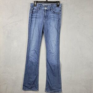 Agave Denim Goddess Jeans Womens 26 Blue Relaxed Boot Sea‎ Cone Stretch